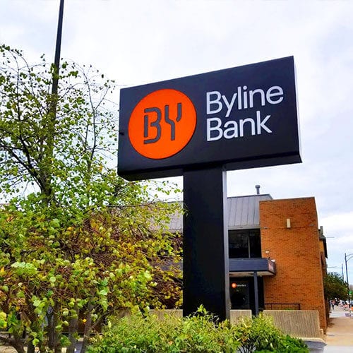 Byline Bank Branch Sign