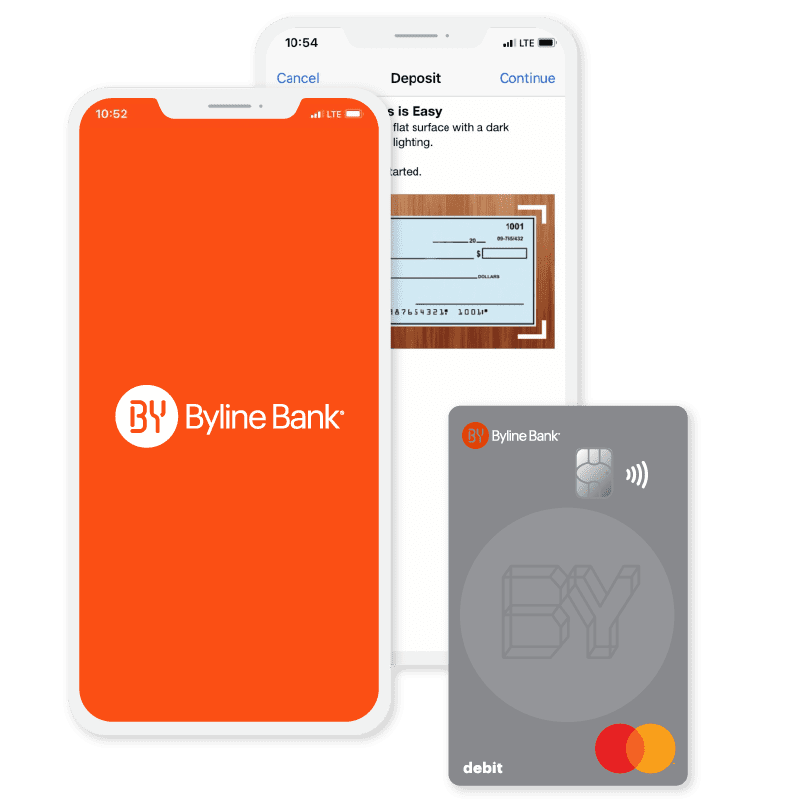 Personal banking app with a personal banking debit card