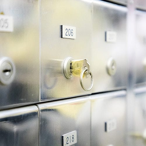 Safe Deposit Boxes At The Bank