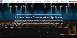 Shuttered Venue Operators Grant