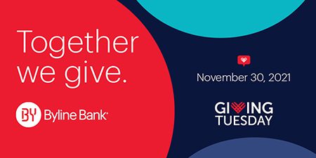 Byline Bank Gives $20,000 to Illinois Organizations on Giving Tuesday