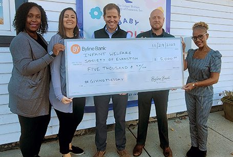 Byline Bank Donates to the Infant Welfare Society of Evanston