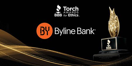 Byline Bank Honored at 27th Annual BBB Torch Award for Ethics in Chicago