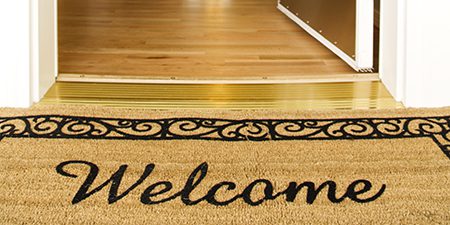 Welcome Mat at the Front Door