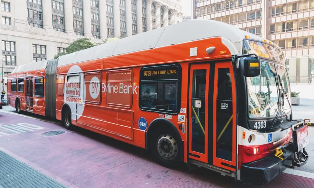 Byline Bank Soldier Field Express bus