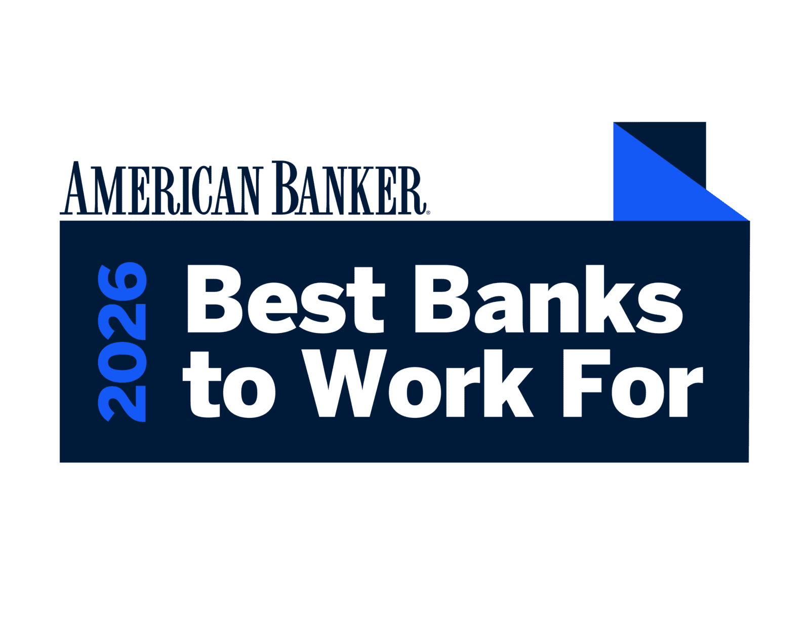 American Banker 2026 Best Banks to Work For logo.
